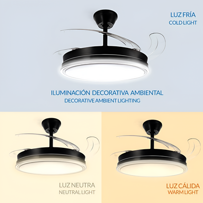 Ventilador de Techo con Luz LED