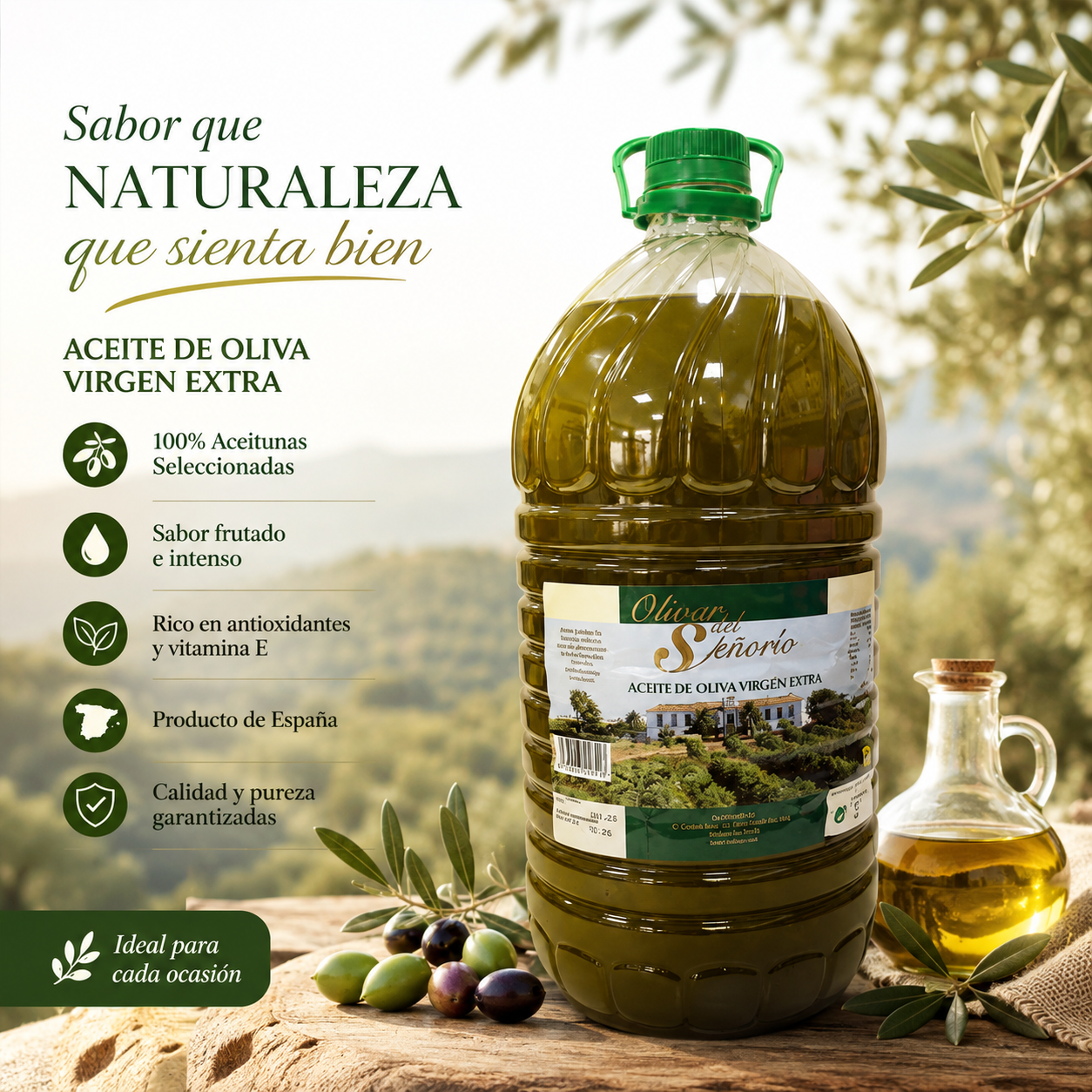 Aceite de Oliva Virgen Extra Sin Filtrar